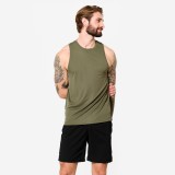 Maiou respirant Fitness Verde kaki Bărbați, Domyos