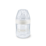 NUK Nature Sense Biberon din sticla, Alb, 120ml