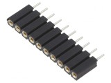 Soclu Pini Mamă 10 Pin Drept 2,54mm THT