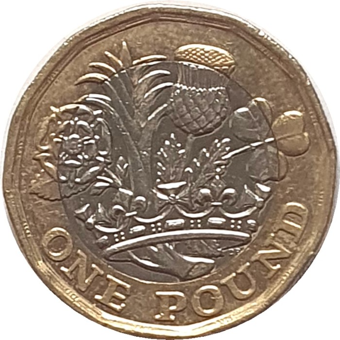 Marea Britanie moneda 1 pound 2019 - UNC