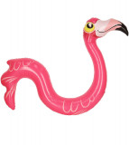 Flamingo plutitor gonflabil pentru piscina, roz, 131 cm, Oem