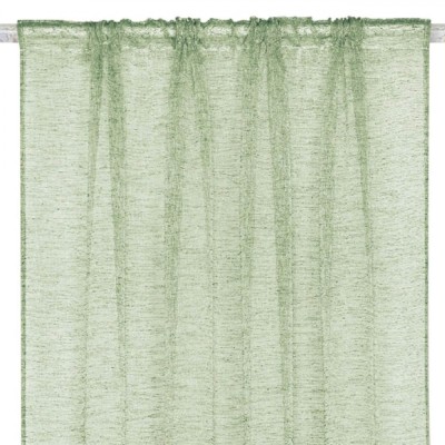 Perdea Decorativă, Model Tifon, Culoare Verde Menta, Dimensiuni 140x260 cm, Material Poliester foto