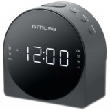 Cumpara ieftin Radio cu ceas MUSE PLL M-185 CR, FM/MW, Alarma duala, Negru