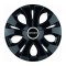 Set 4 Capace Roti Top Negru R15, Compatibil Cu Smart