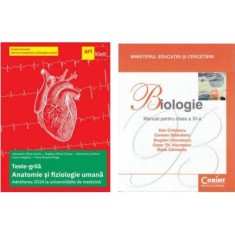 Pachet Admiterea 2024 la medicina. Biologie (Barron&rsquo;s). Teste-grila si Manual de biologie pentru clasa a 11-a - Alexandru Mihai Antohi, Dan Cristescu