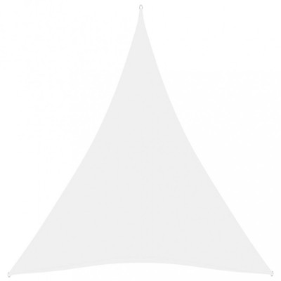vidaXL Parasolar, alb, 5x6x6 m, țesătură oxford, triunghiular foto