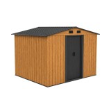 Dulap de grădină pentru unelte Alaska 6x8, stejar auriu-antracit
