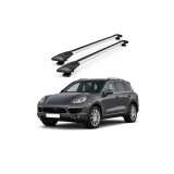 Bare portbagaj transversale auto aluminiu compatibile Porsche Cayenne (92A E2) SUV 2010-2017 92-100 cm Cod: KL4
