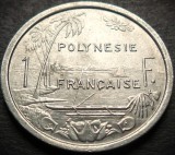 Moneda exotica 1 FRANC - POLYNESIE / POLINEZIA FRANCEZA, anul 1977 * Cod 4424