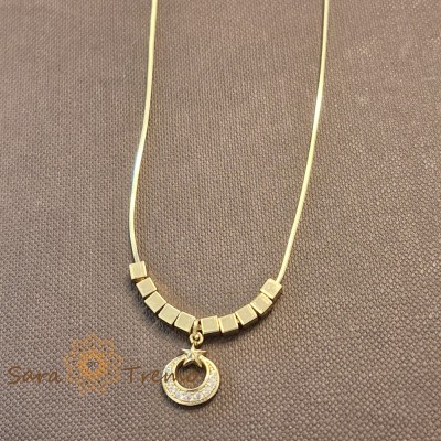 Colier aur 14K placat , Magia Lunii 42+5cm foto