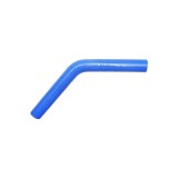 Furtun cotit din silicon 45&deg; cu insertie textila 28x200x200 mm