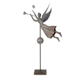 Cumpara ieftin Figurina Inger metal gri 93x30x135 cm