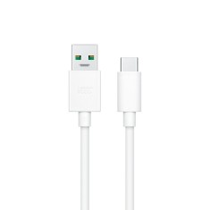 Cablu date si incarcare rapida SuperVOOC 5A, PRESTIGE CHARGE&reg;, pentru Oppo, PREMIUM, USB la USB-C, Type C, 1m, alb