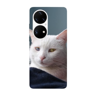 Husa compatibila cu Huawei P50 model Heterochromia cat, Silicon, TPU, Viceversa foto
