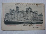 Carte postala circulata la Orsova in anul 1900 - Palatul Justitiei, Budapesta, Ungaria, Printata