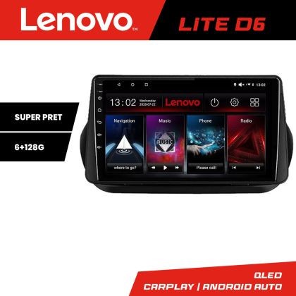 Navigatie Peugeot Bipper, Citroen Nemo, Fiat Qubo 2008-2017 Android radio gps internet 8 core 6+128 Lenovo v1 CarStore Technology