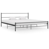 VidaXL Cadru de pat, negru, 180 x 200 cm, metal