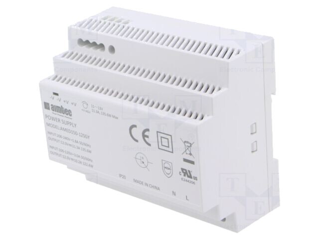 Alimentator pulsatoriu AIMTEC pentru şină DIN 135,6W 12VDC 11,3A