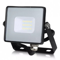 Reflector Led Smd 10w 6400k Ip65 Negru, Cip Samsung