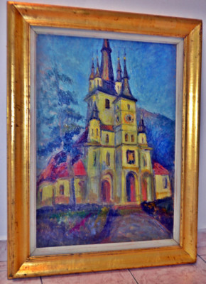 Pictura veche biserica Sfantul Nicolae din Brasov foto