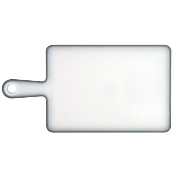 Tocator din plastic cu maner, Alb, 27 x 20 cm