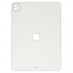 Folie Skin Compatibila cu Apple iPad Pro 11 (2020) - ApcGsm Wraps Carbon White foto