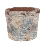 Cumpara ieftin Ghiveci flori teracota albastru bej 12x10 cm