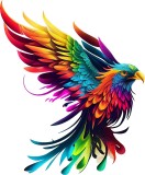 Cumpara ieftin Sticker Auto, Pasarea Phoenix, 30 cm, 12242ST-3, Oem