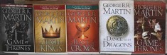 LOT URZEALA TRONURILOR VOL.1-2, 4-5 + REVISTA CU BENZI DESENATE-GEORGE R.R. MARTIN-245810