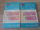 Literatura Franceza Vol. 1-2, V.L. Saulnier, 1972, Albatros, Lyceum, Romana, Beletristica, Biografii, Paperback