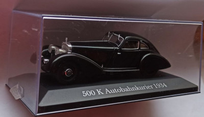 Macheta Mercedes-Benz 500K Autobahnkurier 1934 - IXO/Altaya 1/43 foto