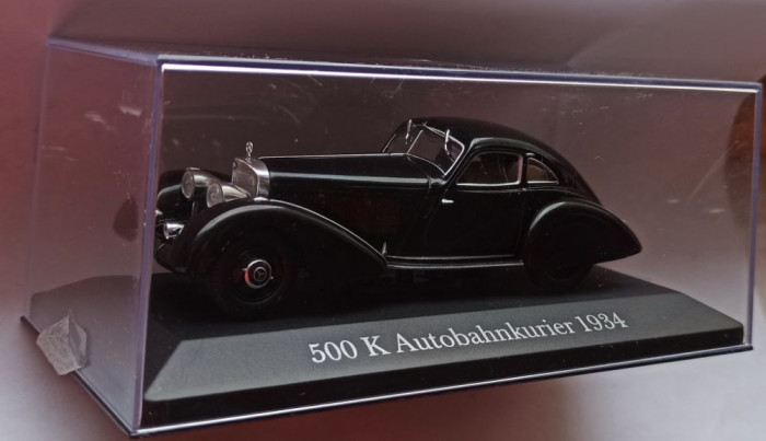 Macheta Mercedes-Benz 500K Autobahnkurier 1934 - IXO/Altaya 1/43