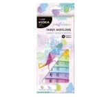 Set 12 acuarele pentru pictura, vopsele acrilice pastel, Kidea FAAP12KA