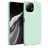 Husa pentru Xiaomi Mi 11 Lite 5G, Silicon, Verde, 54726.50, Carcasa, Kwmobile