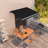 Cumpara ieftin Copertină retractabilă automat, antracit, 300x250 cm