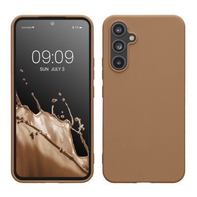 Husa Kwmobile pentru Samsung Galaxy A54 5G, Crem, Silicon, KWM000018FR027C foto
