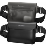 Set 2 Borsete Universale Spigen A620, Impermeabil Negru