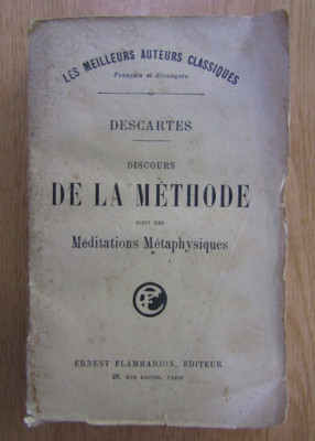 Rene Descartes - Discours de la methode suivi de Meditations Metaphysiques foto