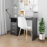 Cumpara ieftin Birou cu sertare, negru, 110 x 50 x 76 cm, PAL