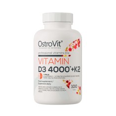 Vitamina D3 4000UI + K2, 100 tablete, OstroVit