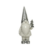 Cumpara ieftin Figurina - Gnome Stoneware - White | Kaemingk