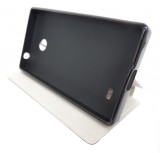 Husa tip carte cu stand neagra pentru Nokia X (A110)