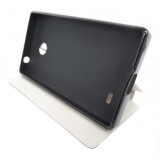Husa tip carte cu stand neagra pentru Nokia X (A110)