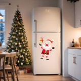 Magnet pentru frigider de Craciun - Mos Craciun asamblabil - 40 x 25 cm