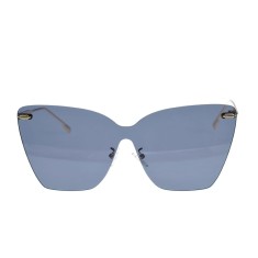 Ochelari de soare negri cu lentile mari si brate subtiri