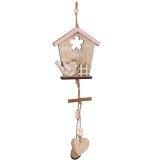 Decoratiune suspendata model Casuta, Neirini, Multicolor, 10 x 2 x 38 cm