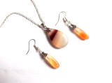 Set pandant si cercei cu agate 34298
