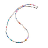Colier perle de cultura colorate lunguiete 3-5mm, Stonemania Bijou