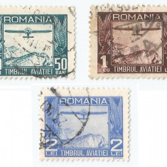 Romania, LP VII.2/1931, Timbre de aviatie, Avion in zbor, oblit.