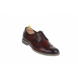 Pantofi barbati casual, visinii din piele naturala - 500VIS